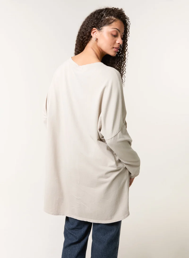 بلو فانيلا Lace Bow Sweat Top